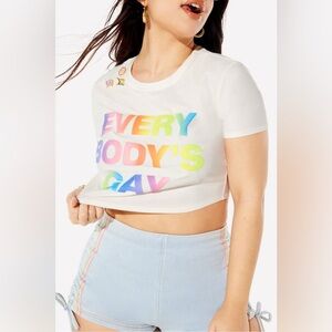 NWT *HOST PICK* Fabletics YITTY Unisex Pride Cropped Tee XXL/1X